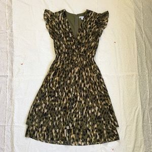 Bar III Midi Short Sleeve Wrap Dress